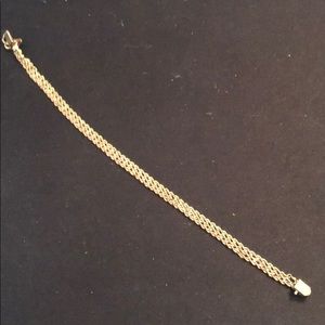 7in 14kt Italian Real TriColor Gold Bracelt